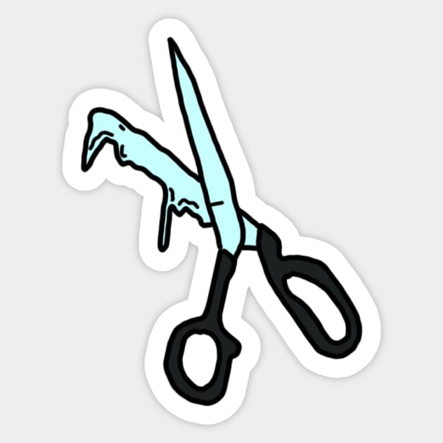 scissors Sticker by cmxcrunch